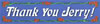 thank you jerry sticker