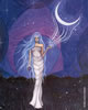 goddess moon sticker