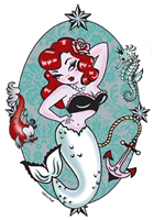 mermaid sticker