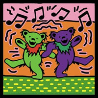 dancing bear sticker