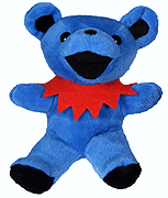 Blue tennessee Jed grateful dead bean bear liquid blue 7 inch plush