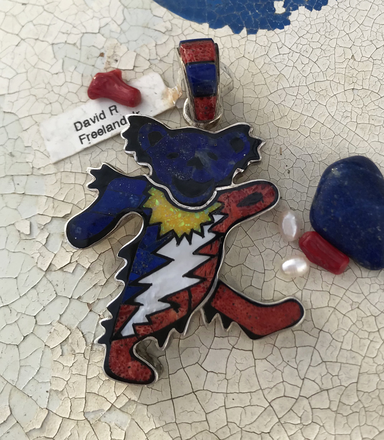 dancing bear pendant