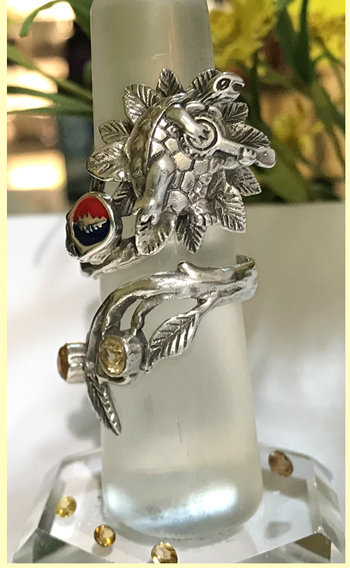 terrapin banjo sterling wrap ring