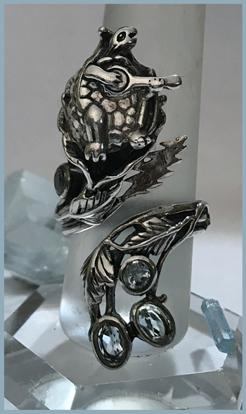 terrapin bolt aquamarine wrap ring