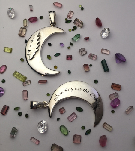 standing on the moon pendant