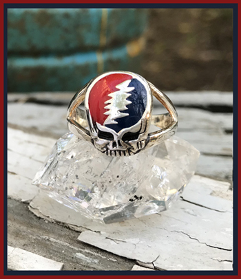 color enamel sterling SYF ring