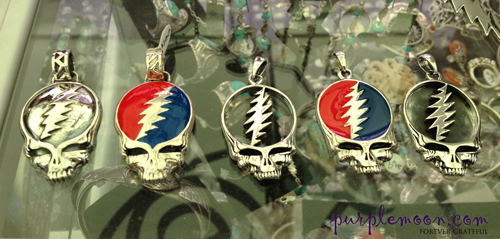 Grateful Dead Steal Your Face Sterling Silver Cufflinks