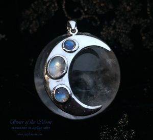 sister of the moon moonstone pendant