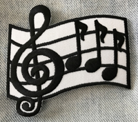 music notes patch